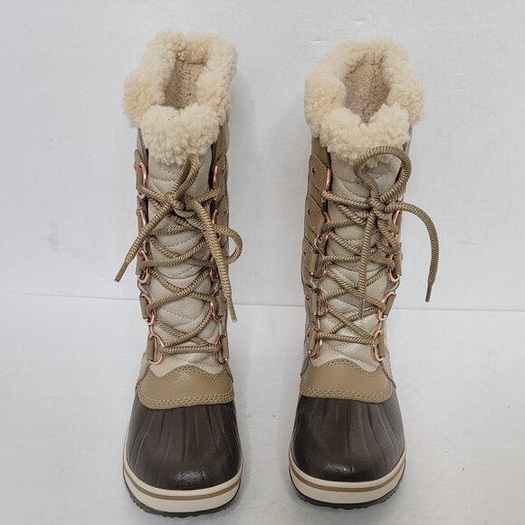 Sorel Tofino II Holiday Snow Boots Winter Tan Insulated Size 6 - Picture 3 of 16